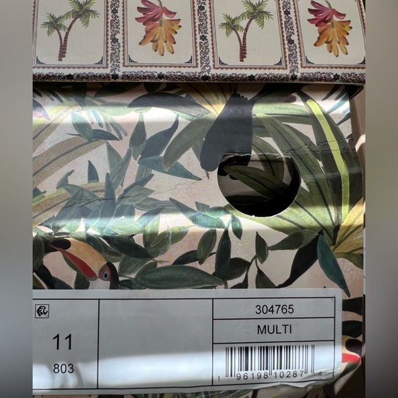 FARM Rio Brazil Scarf Mixed Prints Chunky Lug Shoes Puffy Sandals NWT BOX 11 43 - Picture 12 of 12